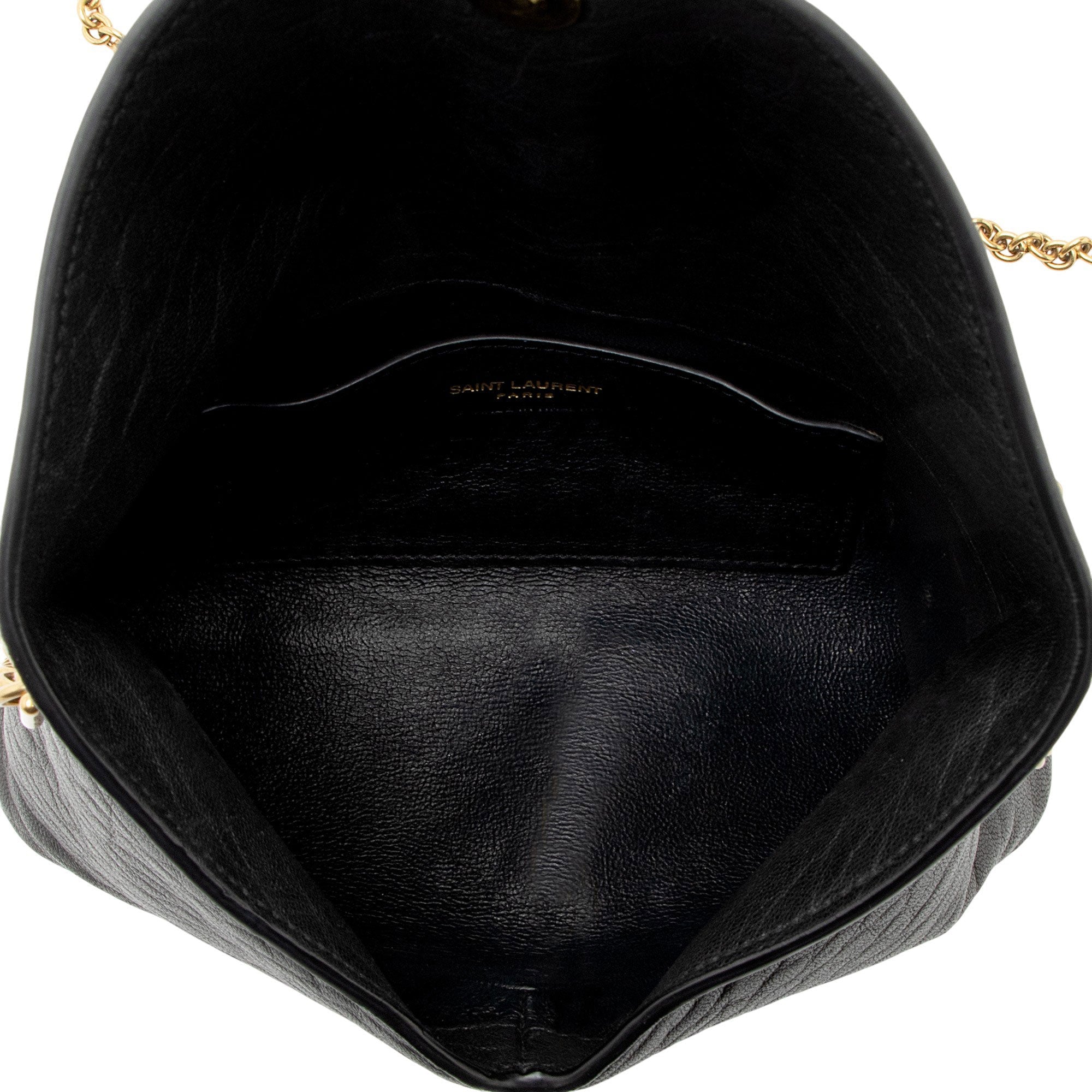 Saint Laurent Lambskin Cassandre Envelope Chain Pouch