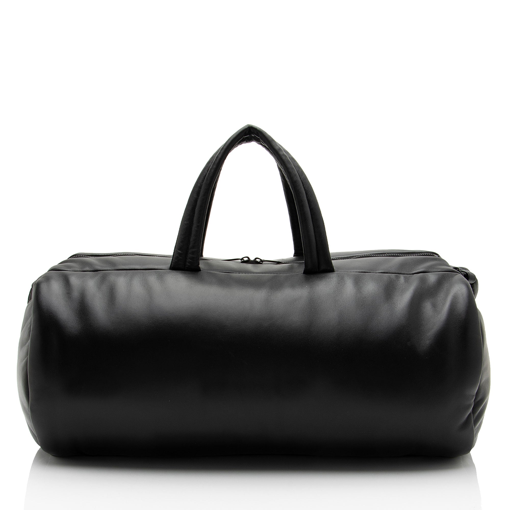 Saint Laurent Lambskin Logo Puffer Duffle