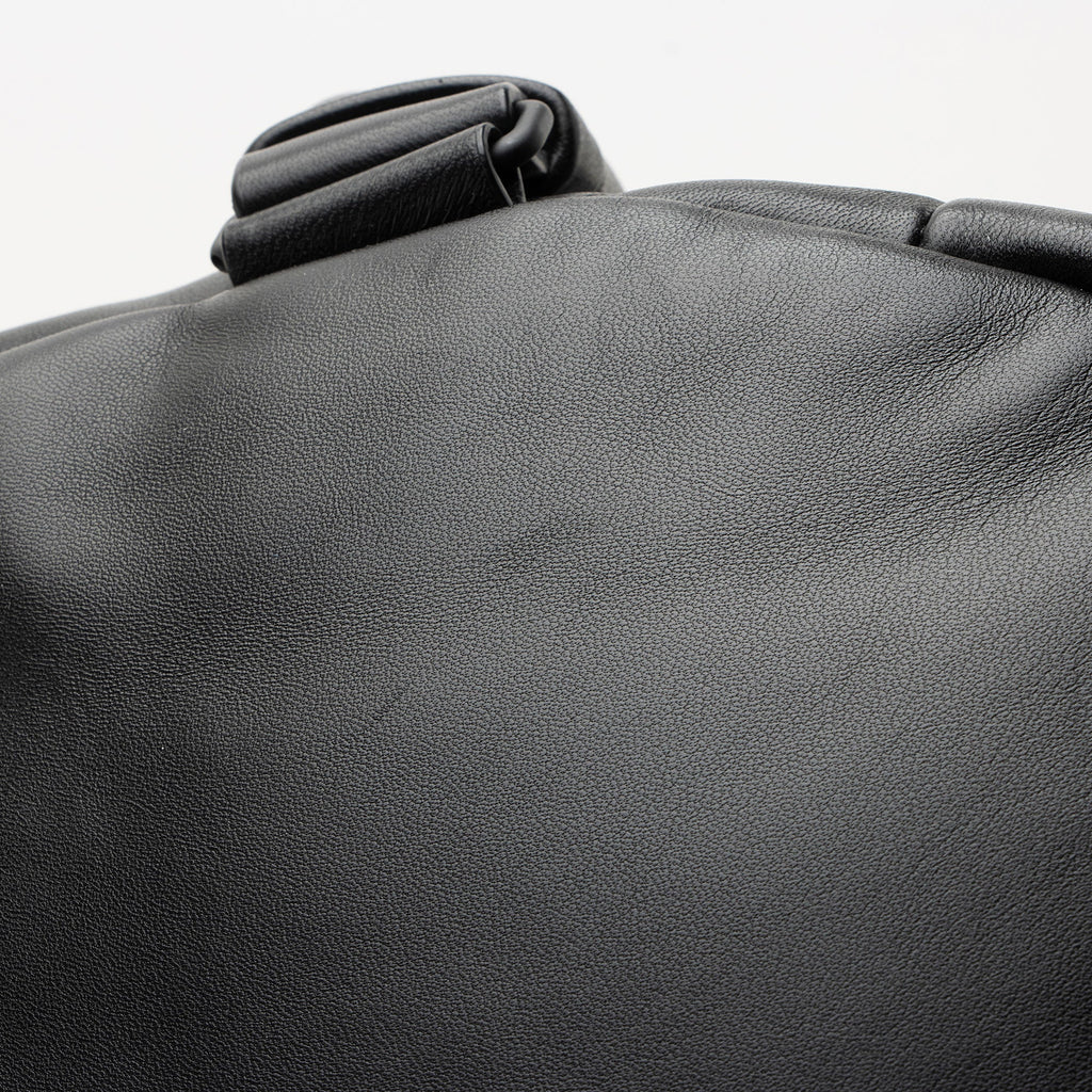 Saint Laurent Lambskin Logo Puffer Duffle