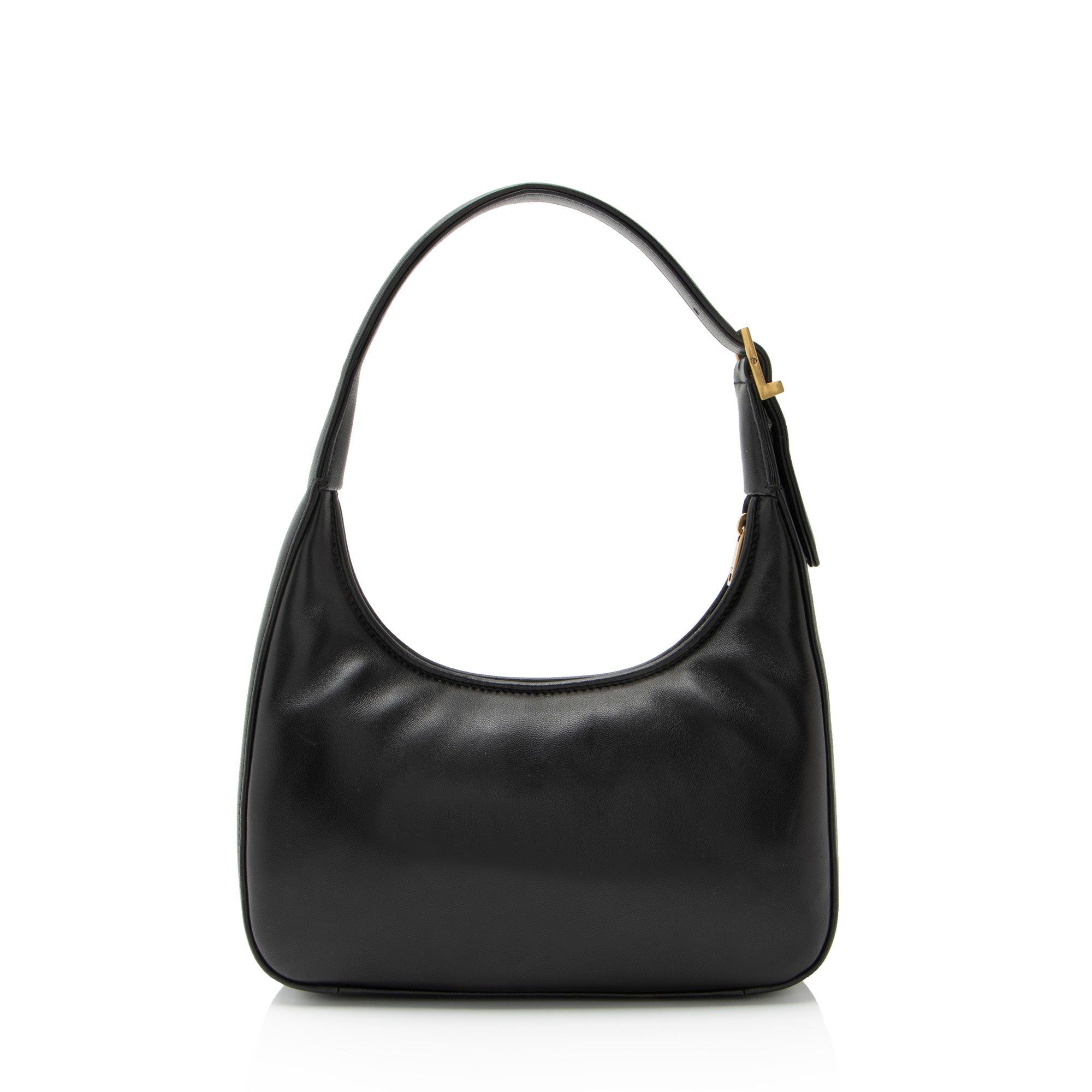 Saint Laurent Lambskin Monogram Calypso Mini Hobo