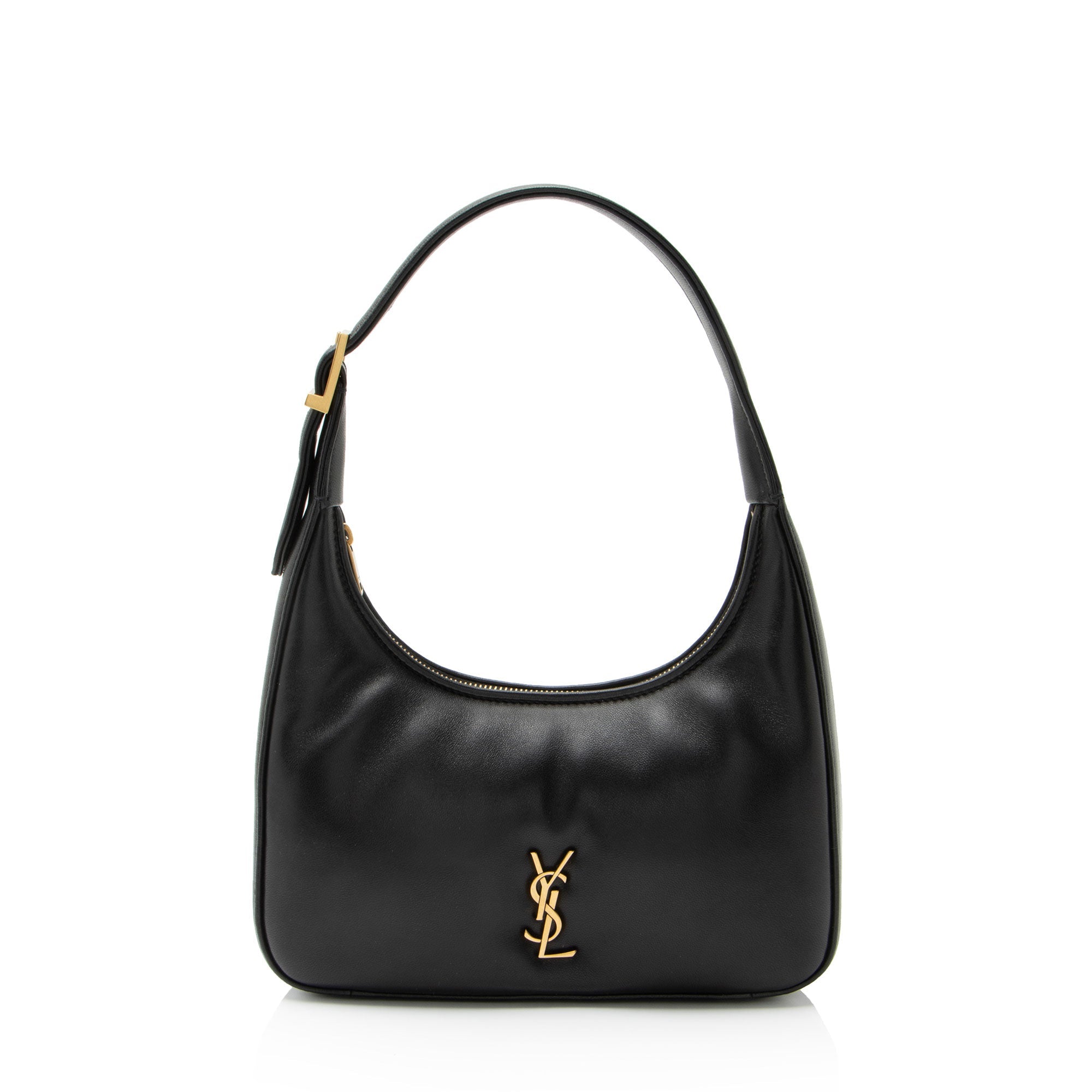 Saint Laurent Lambskin Monogram Calypso Mini Hobo