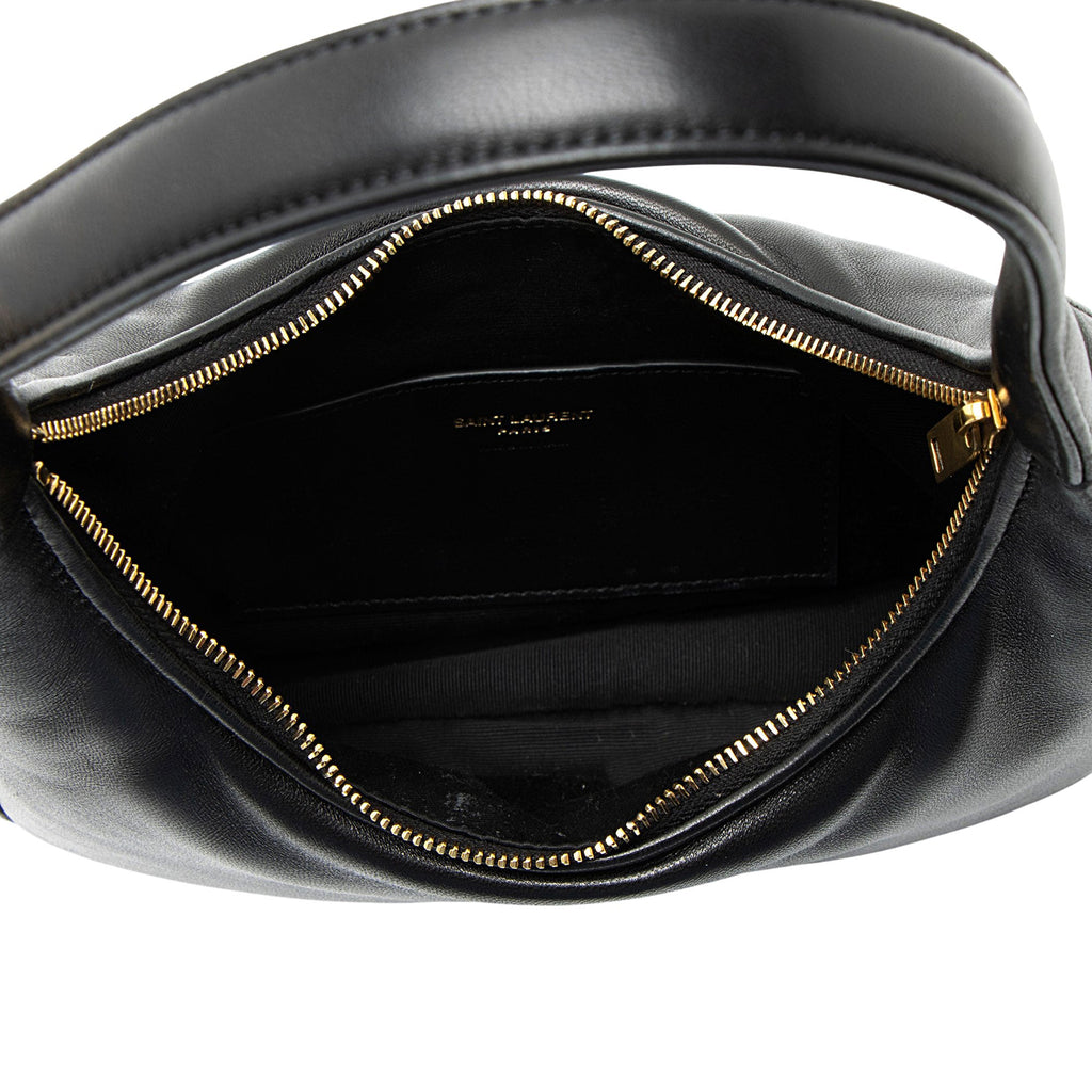 Saint Laurent Lambskin Monogram Calypso Mini Hobo