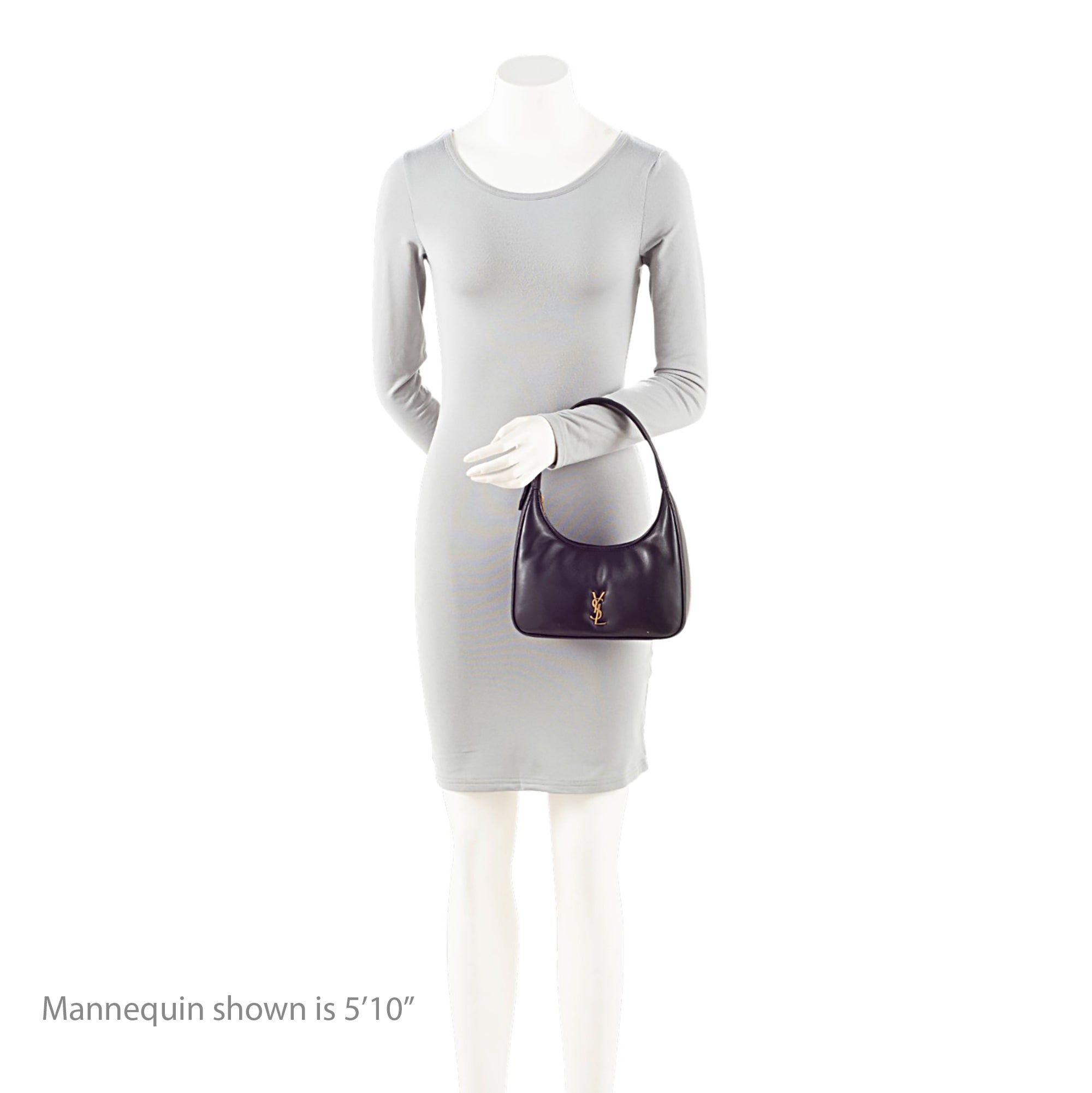 Saint Laurent Lambskin Monogram Calypso Mini Hobo