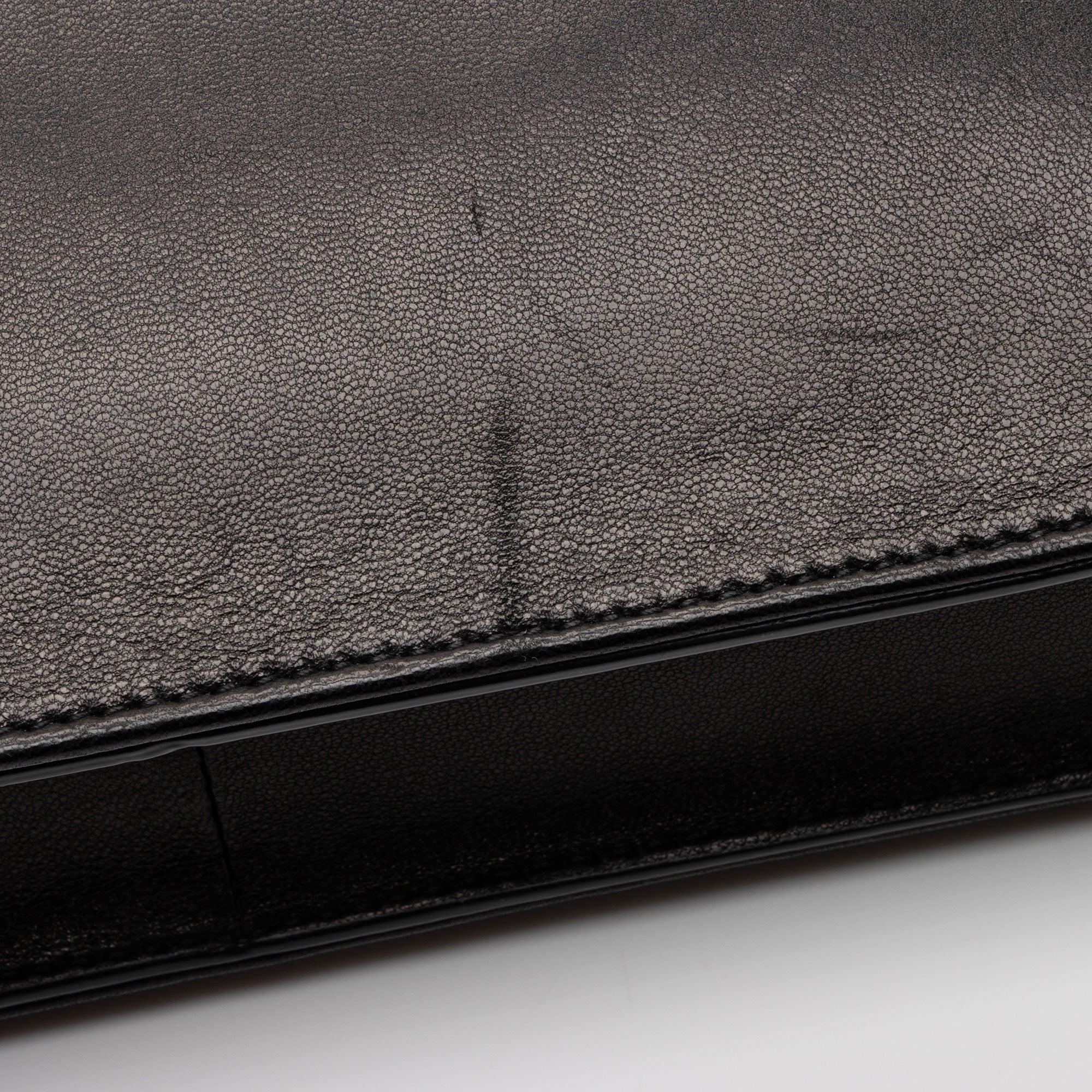 Saint Laurent Lambskin Monogram Gaby Chain Envelope Bag (SHF-KQUxzQ)