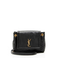 Saint Laurent Lambskin Monogram Nolita Mini Flap Bag