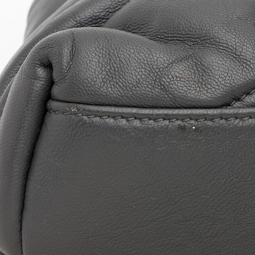 Saint Laurent Lambskin Monogram Puffer LouLou Medium Shoulder Bag (SHF-RIYiYF)