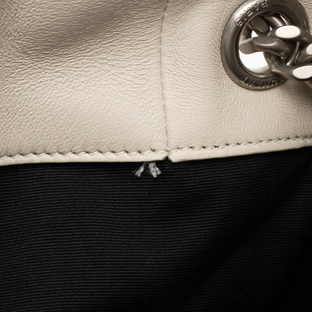 Saint Laurent Lambskin Monogram Puffer LouLou Medium Shoulder Bag (SHF-ONfMik)