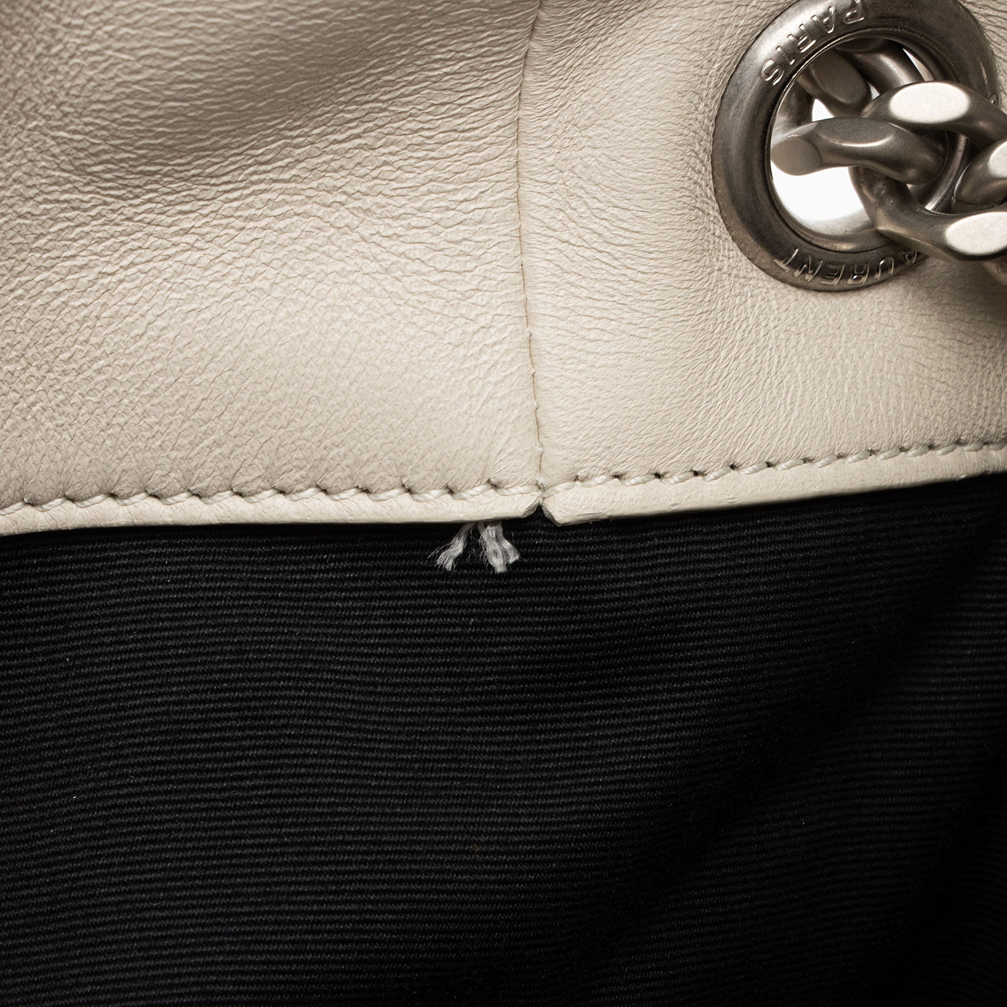 Saint Laurent Lambskin Monogram Puffer LouLou Medium Shoulder Bag (SHF-ONfMik)