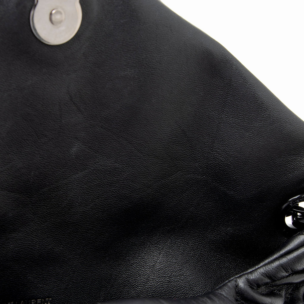 Saint Laurent Lambskin Monogram Puffer LouLou Medium Shoulder Bag (SHF-ArUzt2)