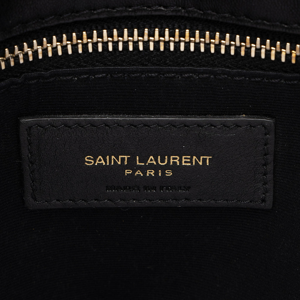 Saint Laurent Lambskin Monogram Puffer LouLou Medium Shoulder Bag (SHF-A0xwhw)