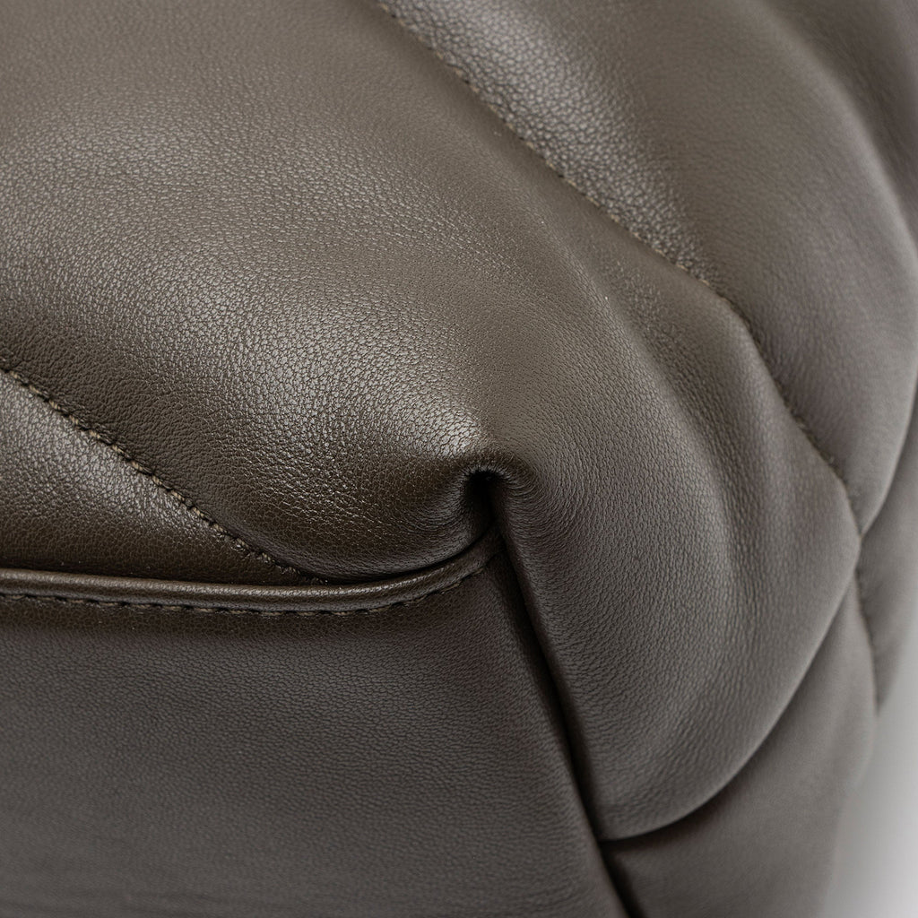 Saint Laurent Lambskin Monogram Puffer LouLou Medium Shoulder Bag (SHF-sxPbmV)