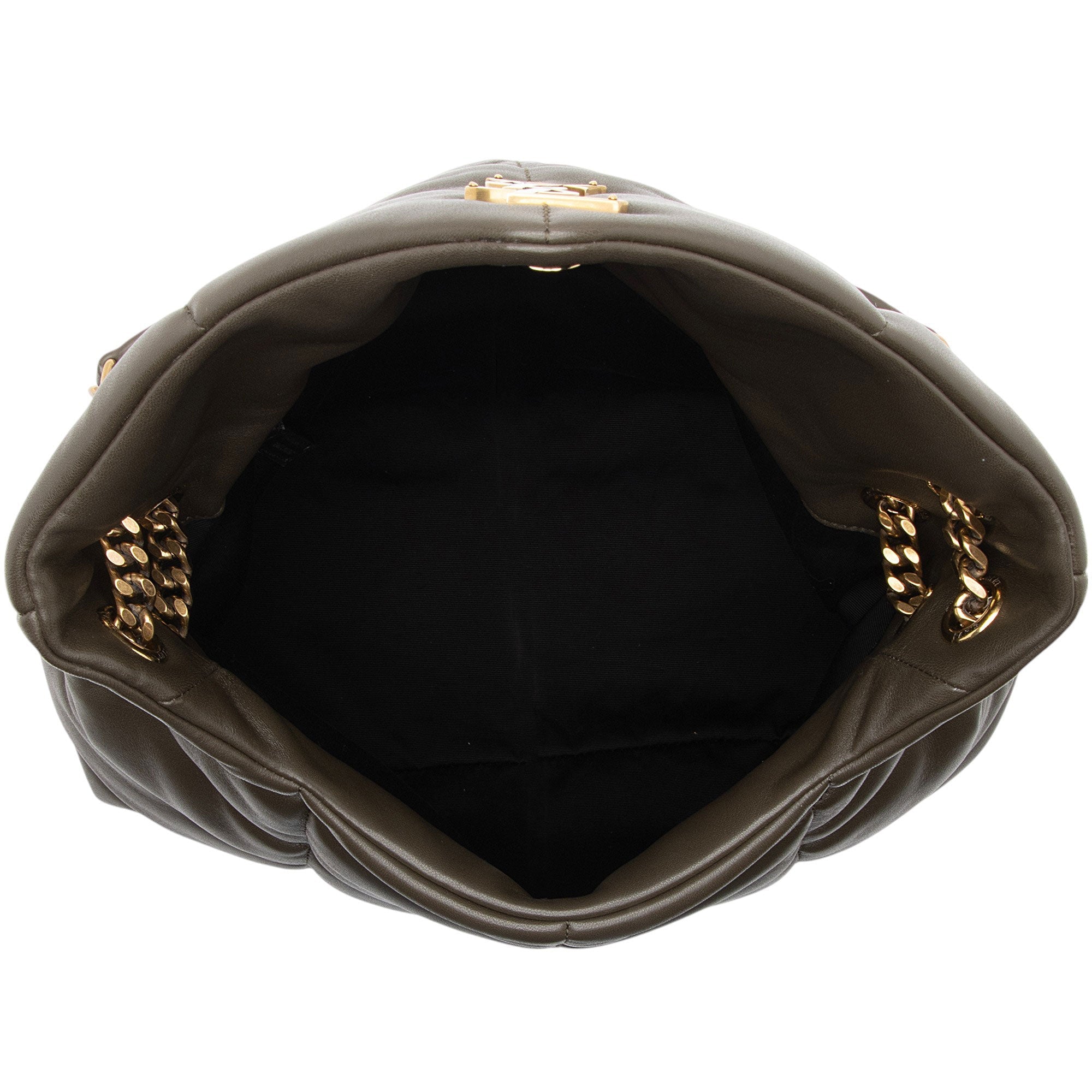Saint Laurent Lambskin Monogram Puffer LouLou Medium Shoulder Bag (SHF-sxPbmV)