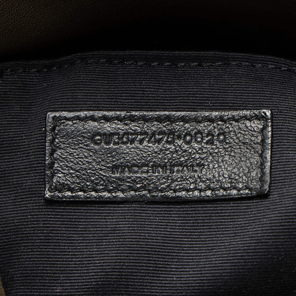 Saint Laurent Lambskin Monogram Puffer LouLou Medium Shoulder Bag