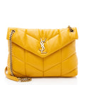 Saint Laurent Lambskin Monogram Puffer LouLou Medium Shoulder Bag