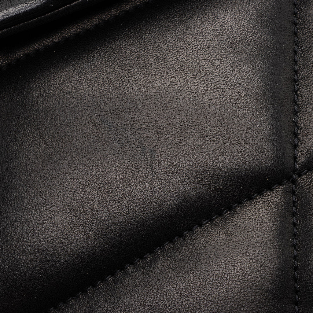 Saint Laurent Lambskin Monogram Puffer LouLou Medium Shoulder Bag