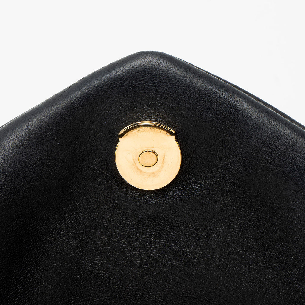 Saint Laurent Lambskin Monogram Puffer LouLou Medium Shoulder Bag