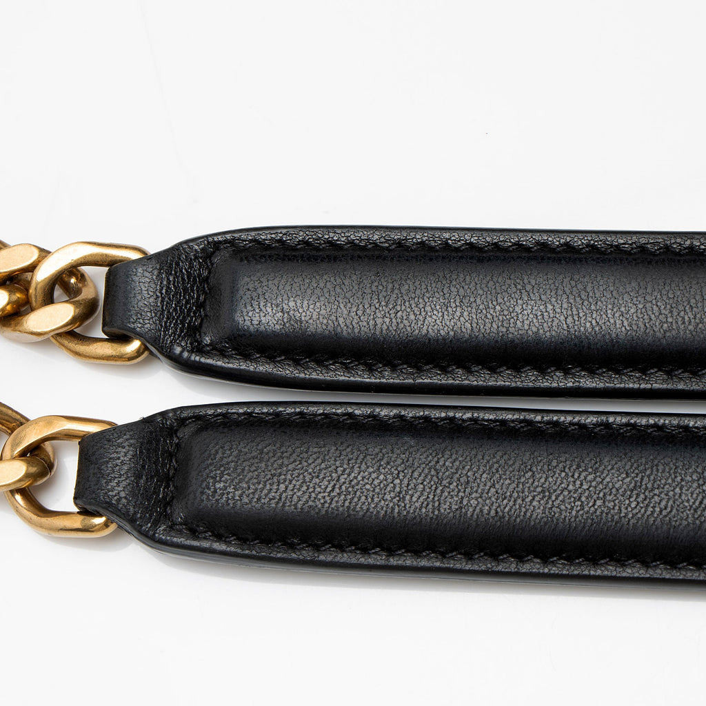Saint Laurent Lambskin Monogram Puffer LouLou Medium Shoulder Bag