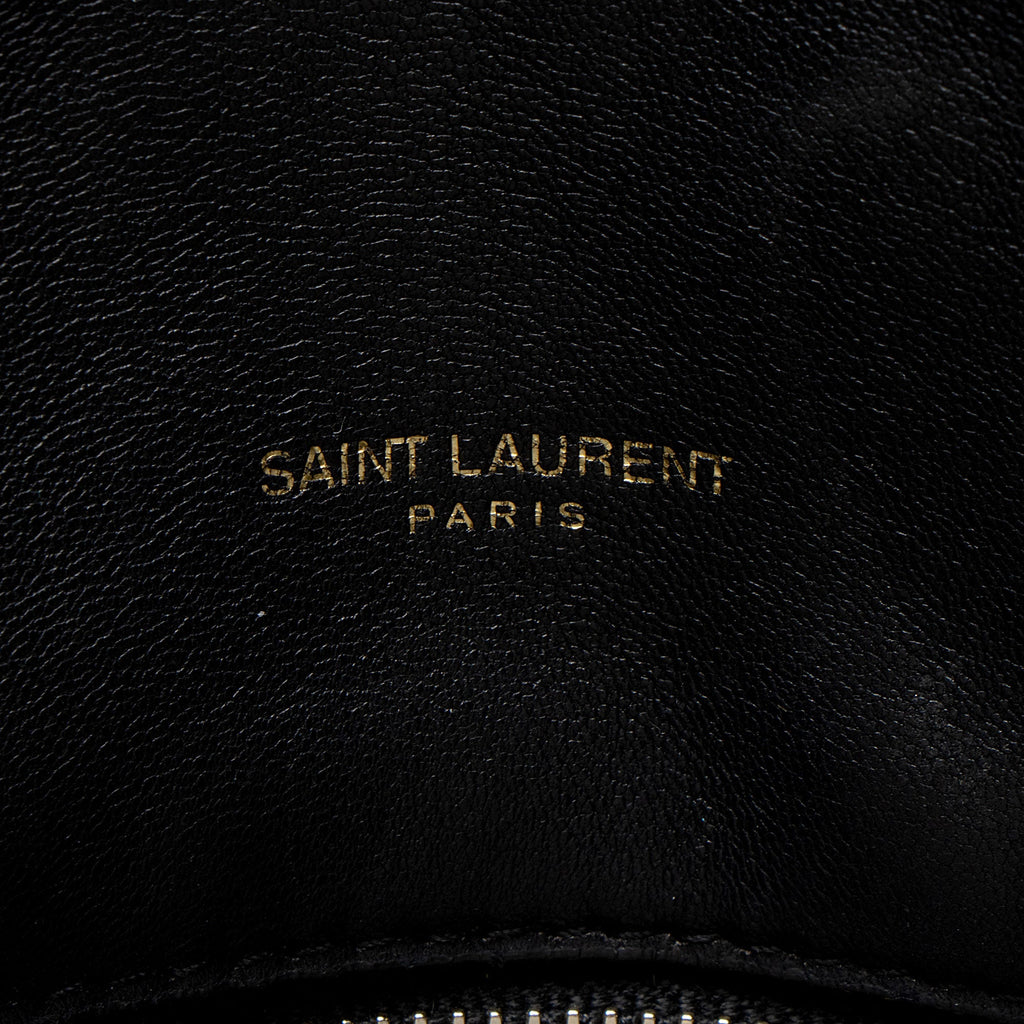 Saint Laurent Lambskin Monogram Puffer LouLou Medium Shoulder Bag