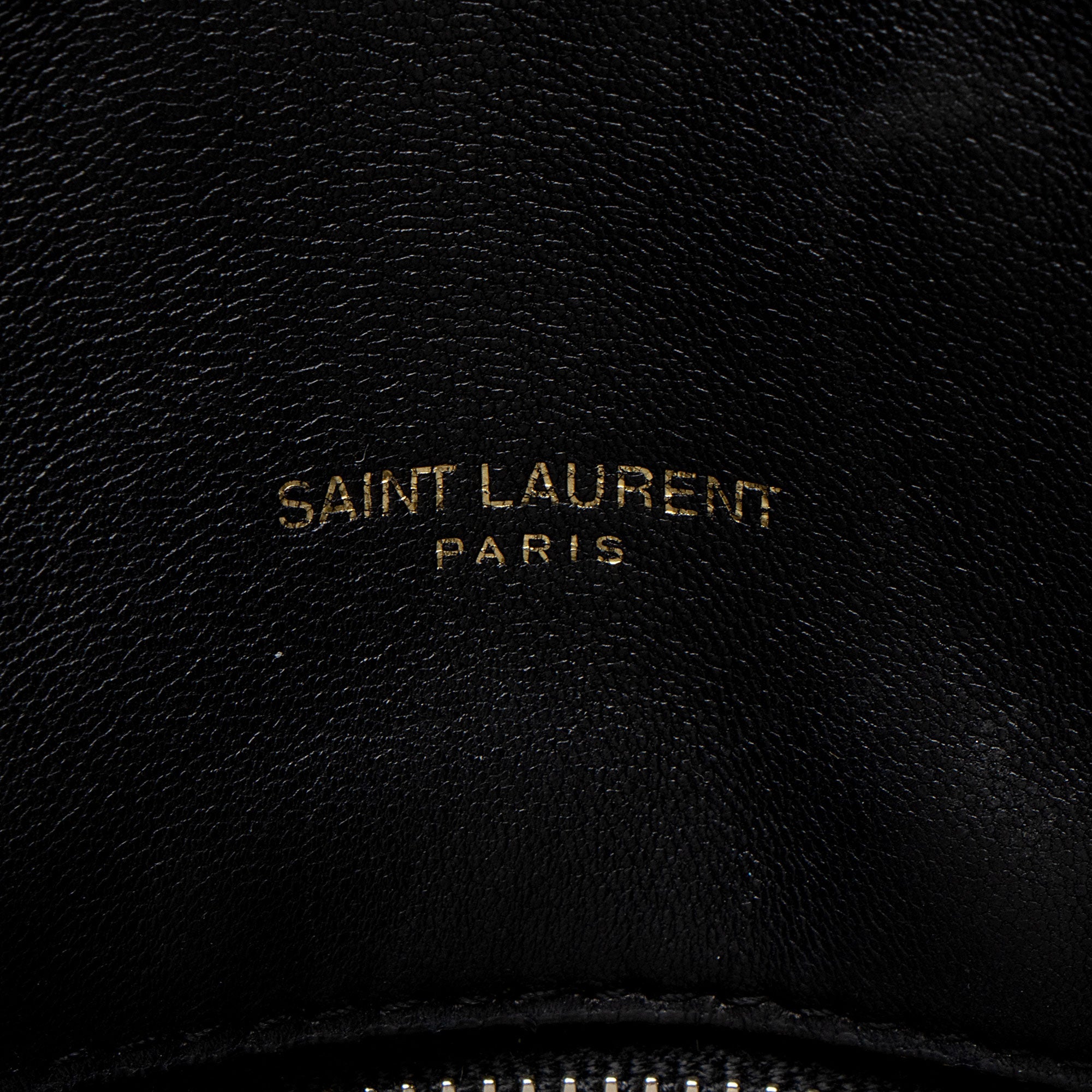 Saint Laurent Lambskin Monogram Puffer LouLou Medium Shoulder Bag