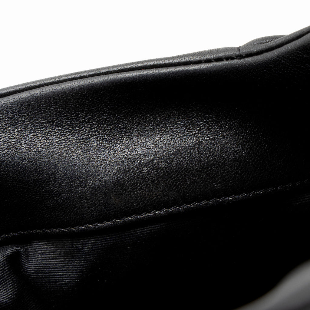 Saint Laurent Lambskin Monogram Puffer LouLou Medium Shoulder Bag