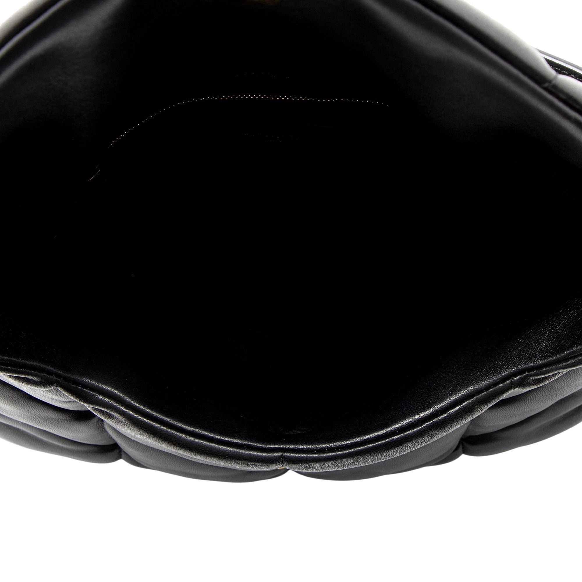 Saint Laurent Lambskin Monogram Puffer LouLou Medium Shoulder Bag