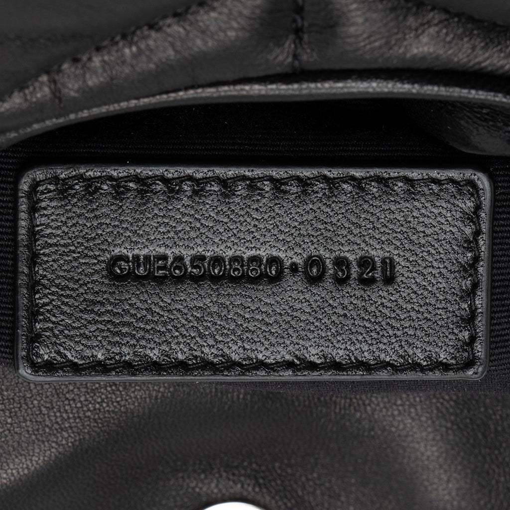 Saint Laurent Lambskin Monogram Puffer LouLou Small Clutch (SHF-2bO78S)
