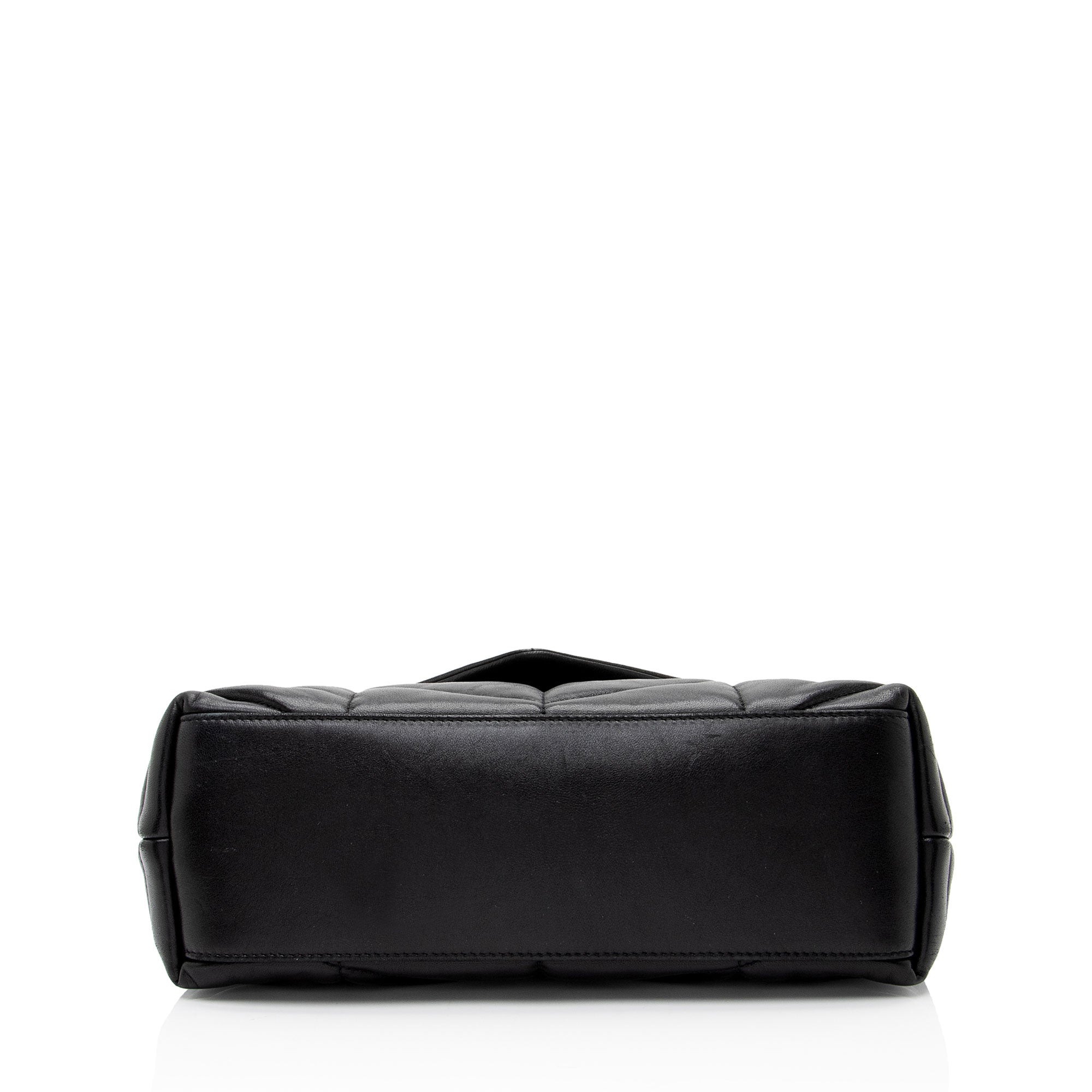 Saint Laurent Lambskin Monogram Puffer LouLou Small Shoulder Bag