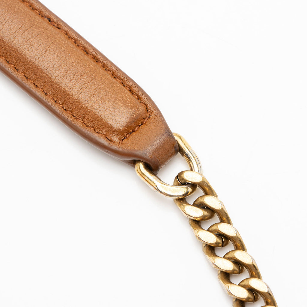 Saint Laurent Lambskin Monogram Puffer LouLou Small Shoulder Bag