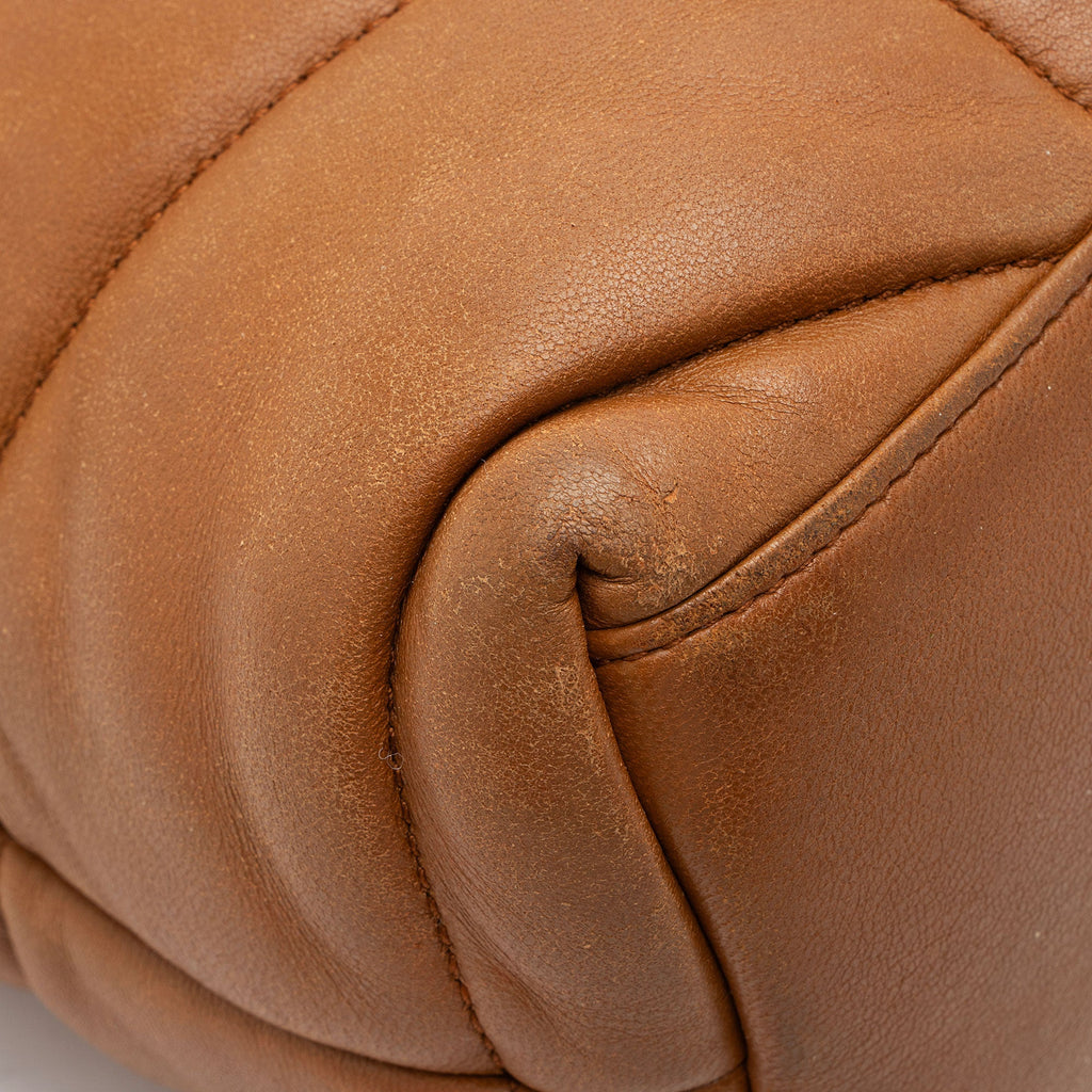 Saint Laurent Lambskin Monogram Puffer LouLou Small Shoulder Bag