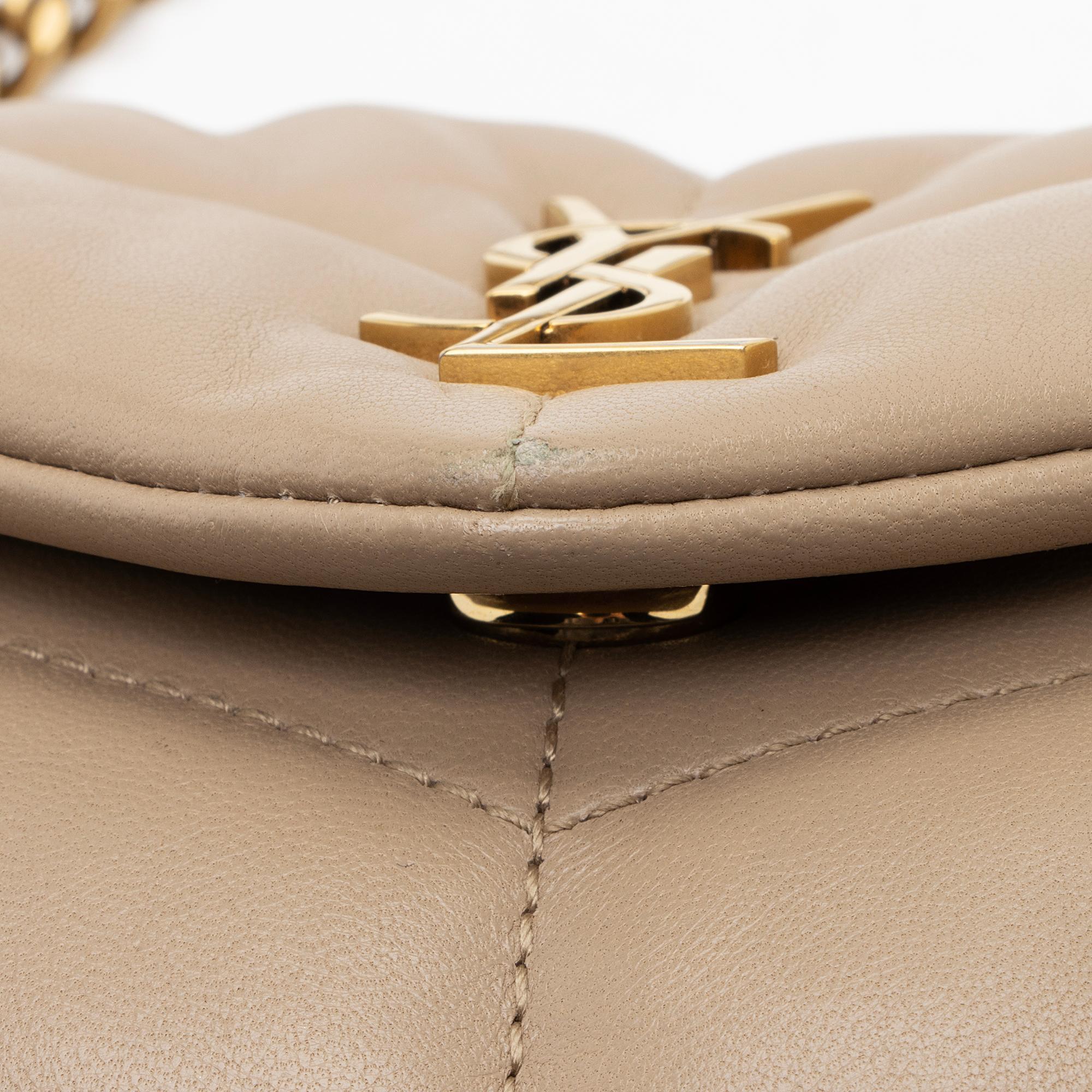 Saint Laurent Lambskin Monogram Puffer LouLou Toy Shoulder Bag
