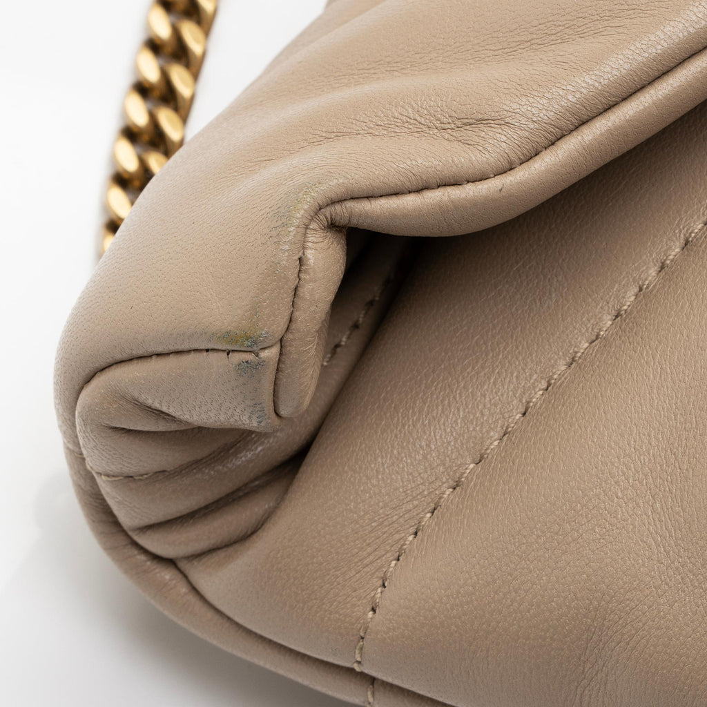Saint Laurent Lambskin Monogram Puffer LouLou Toy Shoulder Bag
