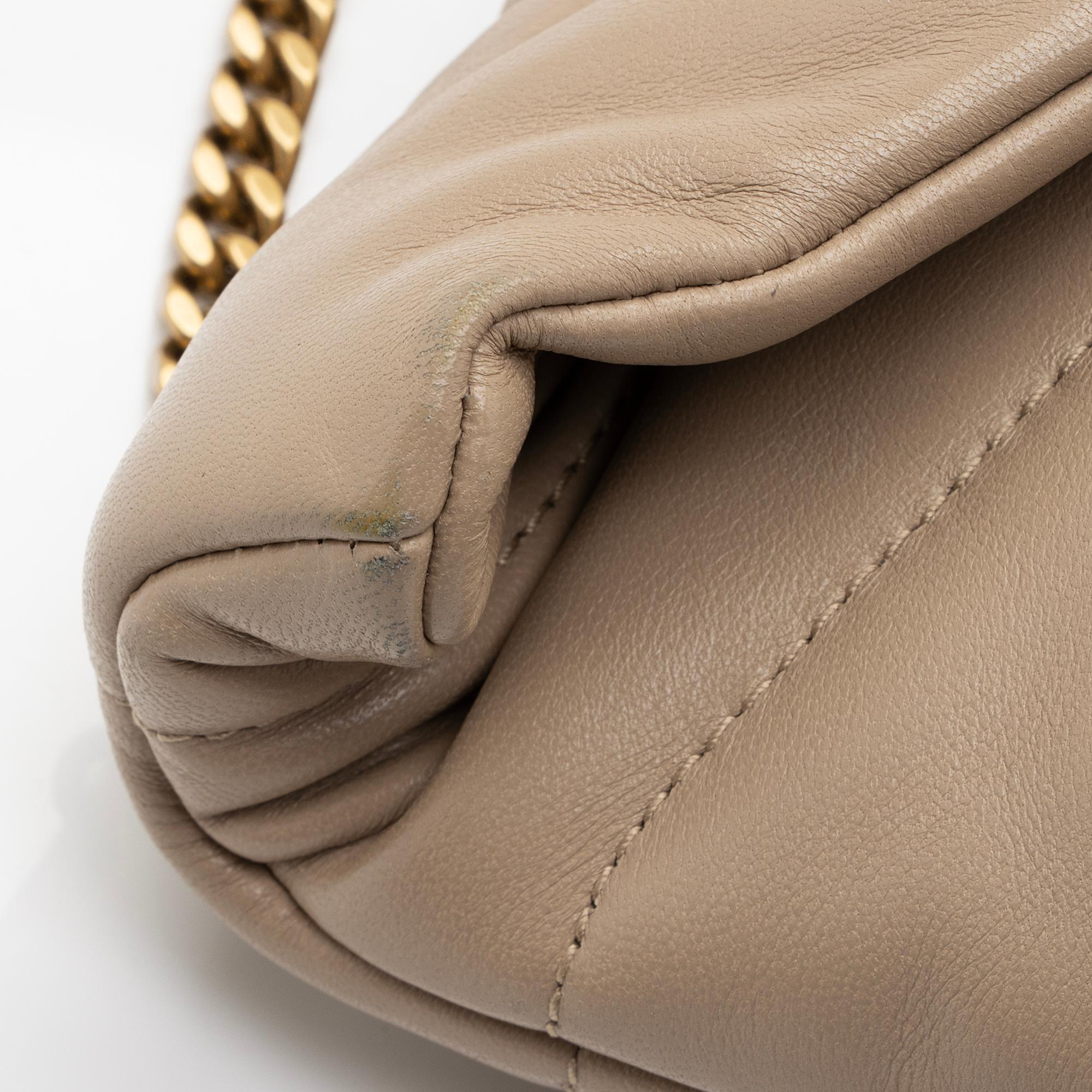 Saint Laurent Lambskin Monogram Puffer LouLou Toy Shoulder Bag