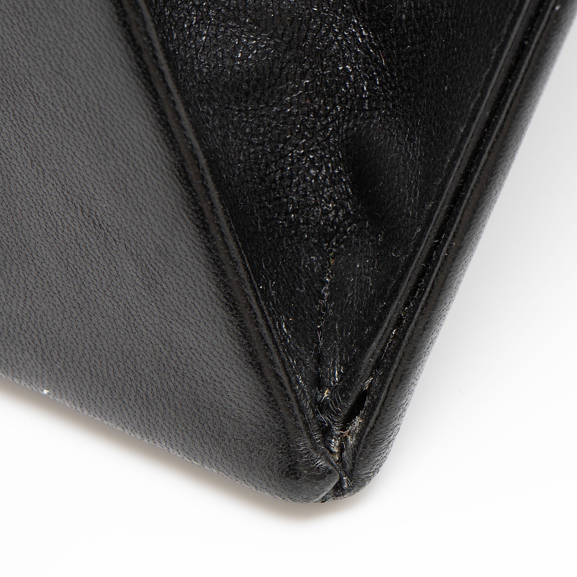 Saint Laurent Lambskin Monogram Pyramid Clutch