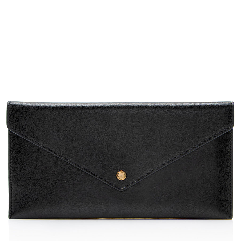 Saint Laurent Lambskin Envelope Pochette