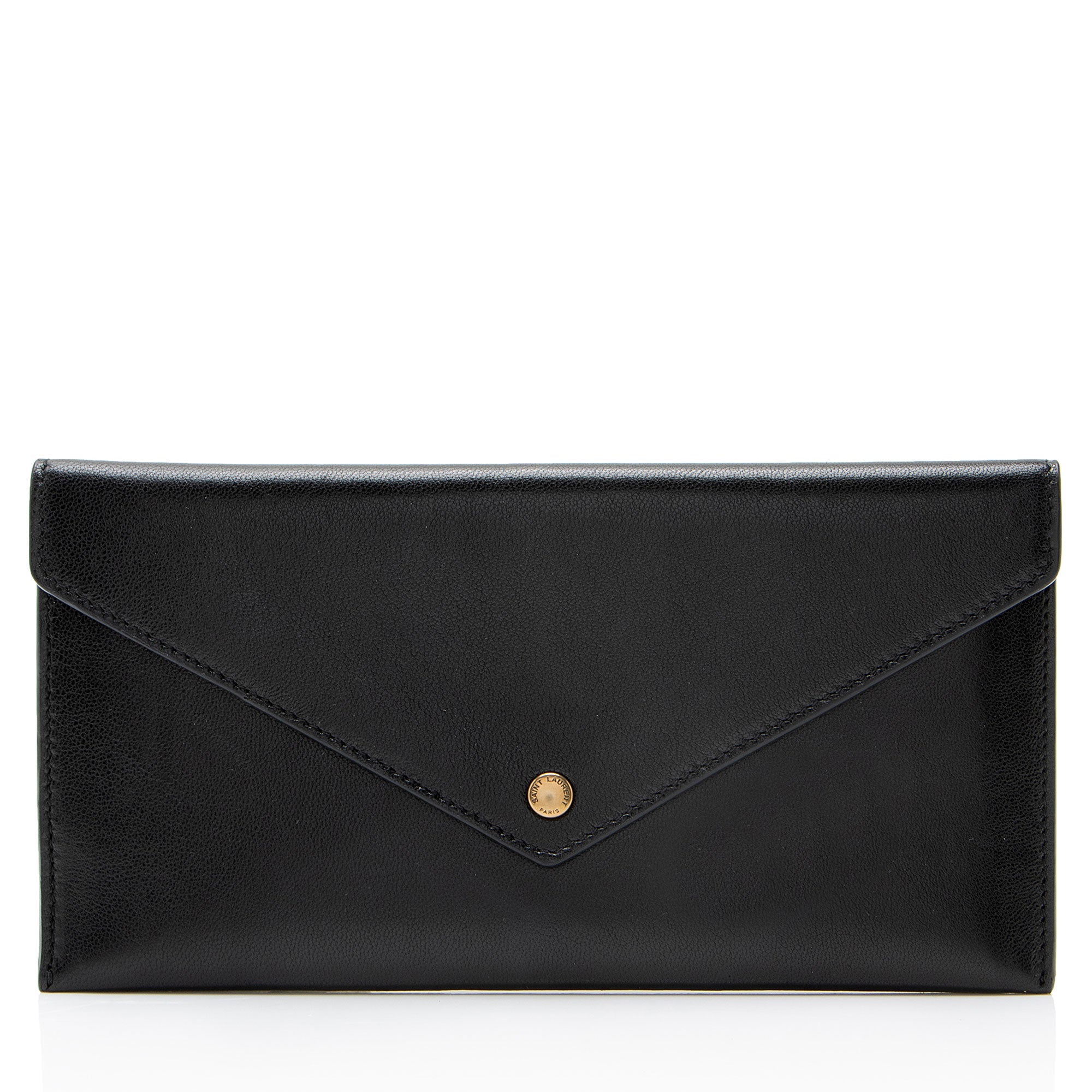 Saint Laurent Lambskin Envelope Pochette