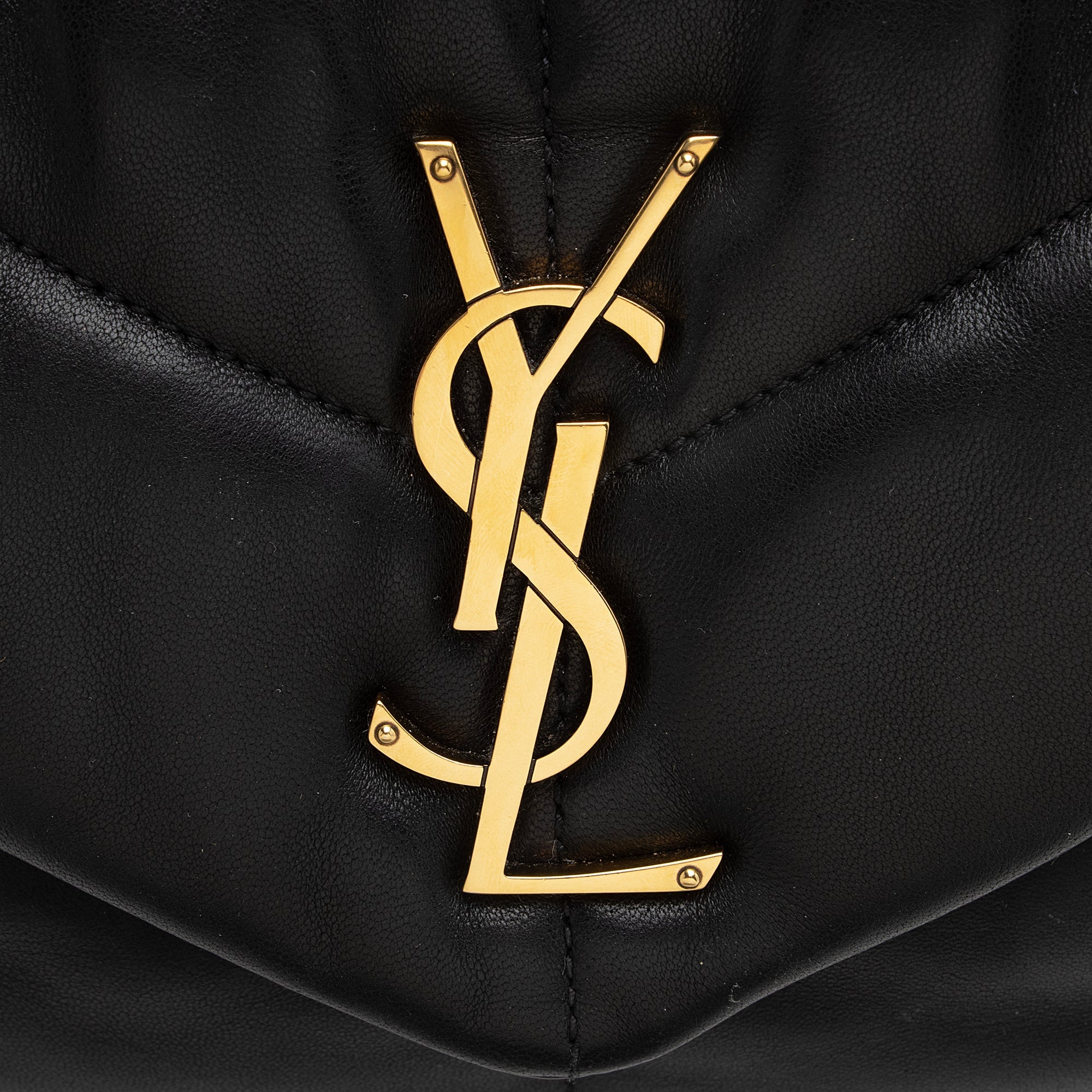 Saint Laurent Lambskin Puffer LouLou Small Shoulder Bag (SHF-22808)
