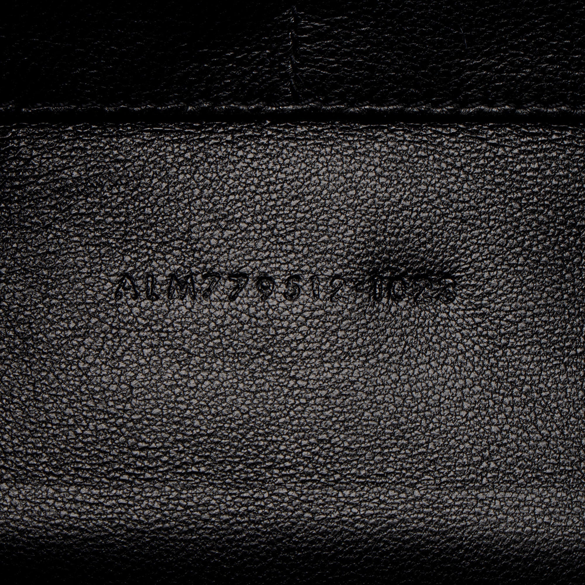 Saint Laurent Lambskin Logo Puffy Pouch