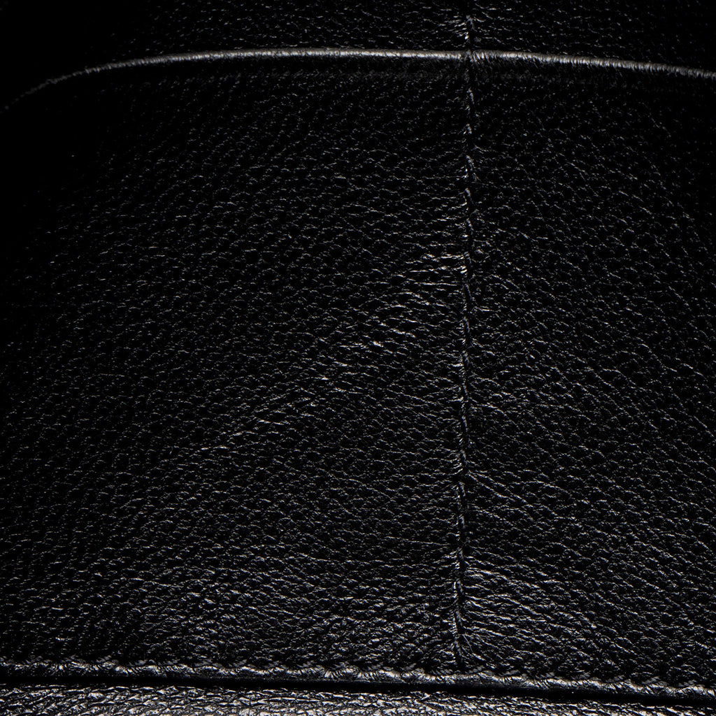 Saint Laurent Lambskin Logo Puffy Pouch