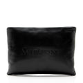 Saint Laurent Lambskin Logo Puffy Pouch