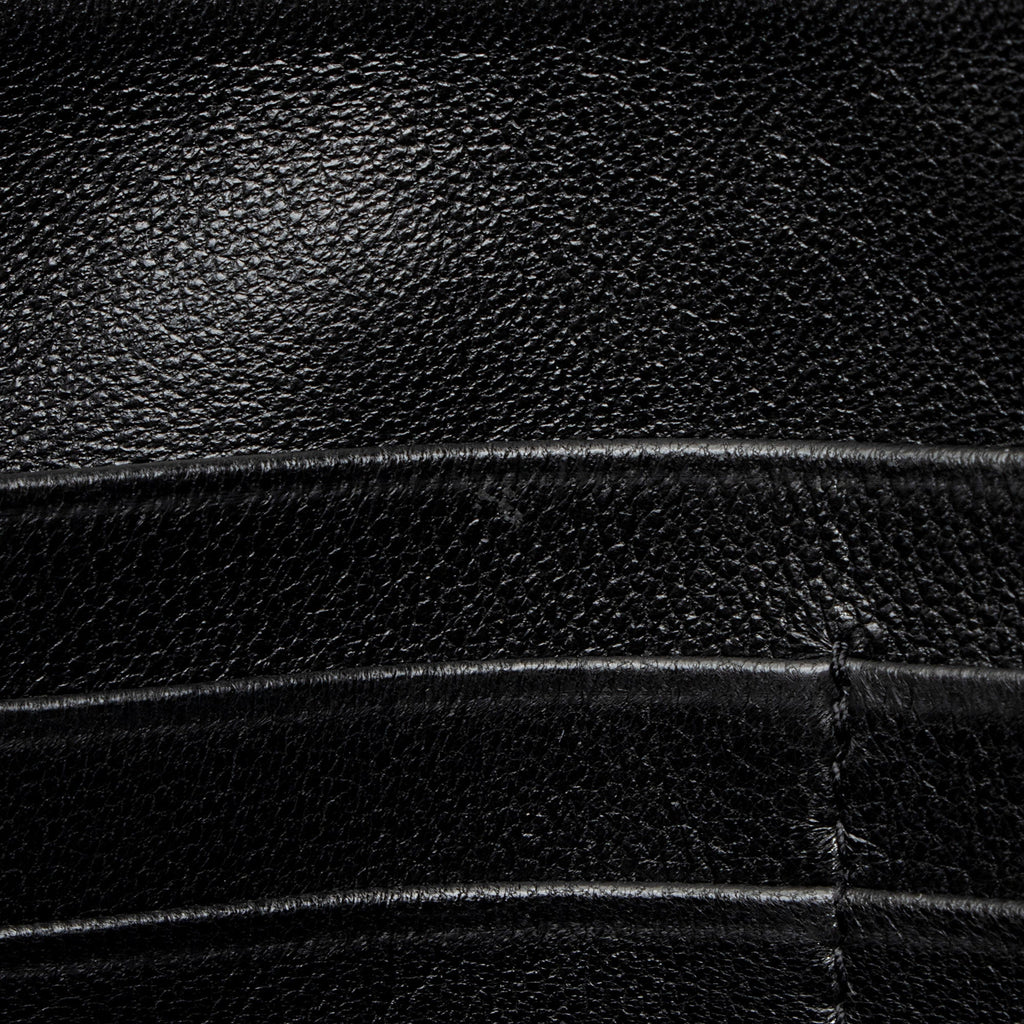Saint Laurent Lambskin Logo Puffy Pouch