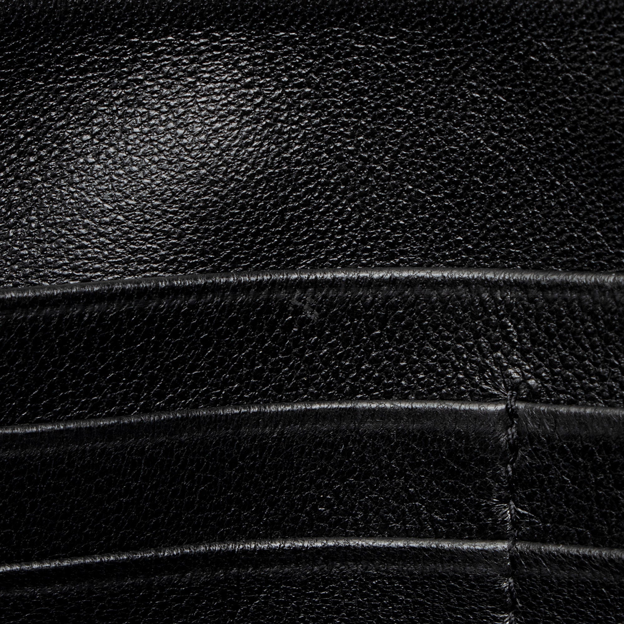 Saint Laurent Lambskin Logo Puffy Pouch