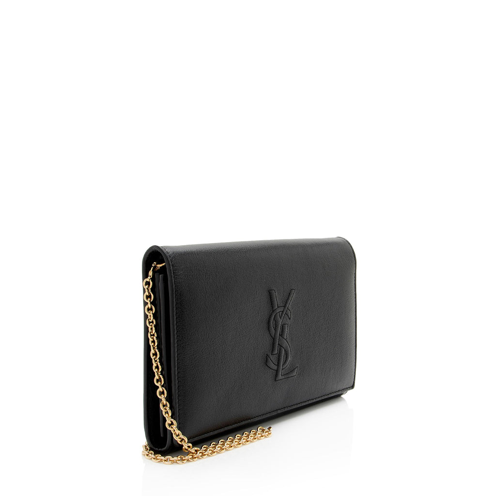 Saint Laurent Leather Belle de Jour Chain Wallet