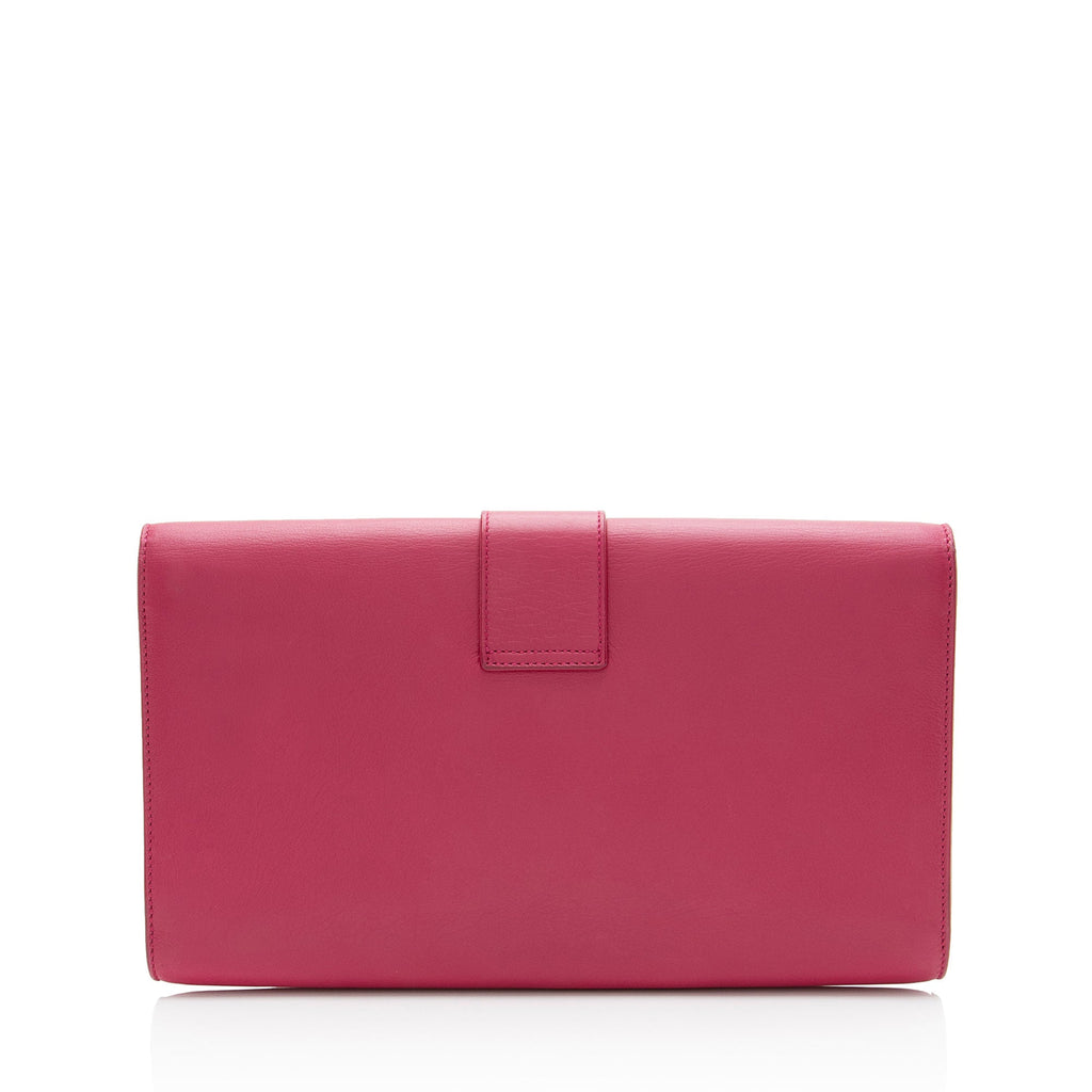 Saint Laurent Leather Classic Y Clutch