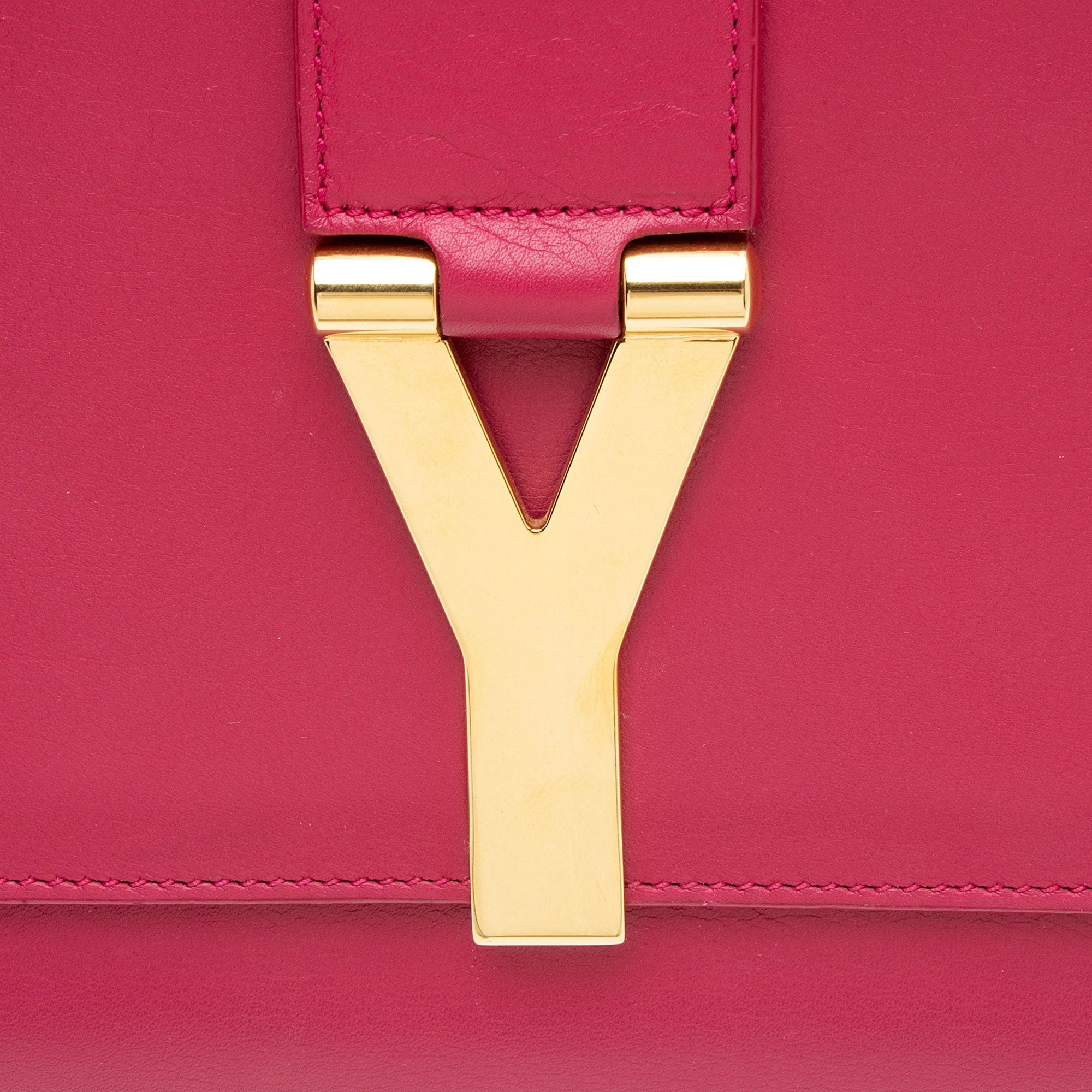 Saint Laurent Leather Classic Y Clutch