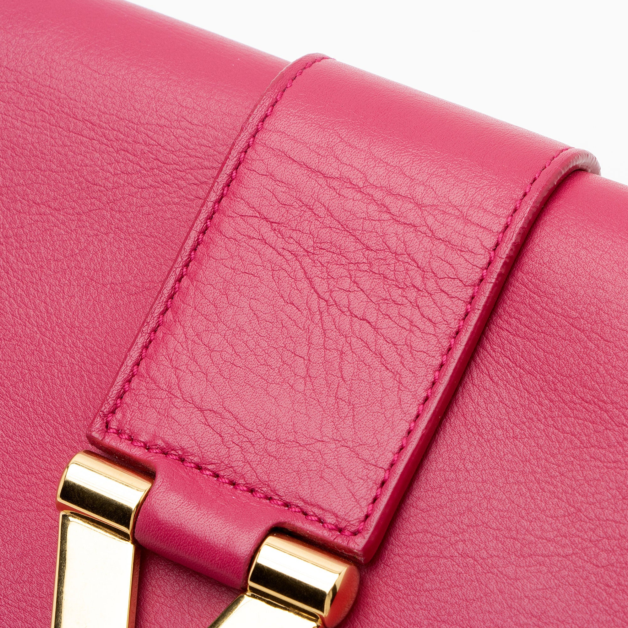 Saint Laurent Leather Classic Y Clutch