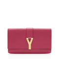 Saint Laurent Leather Classic Y Clutch