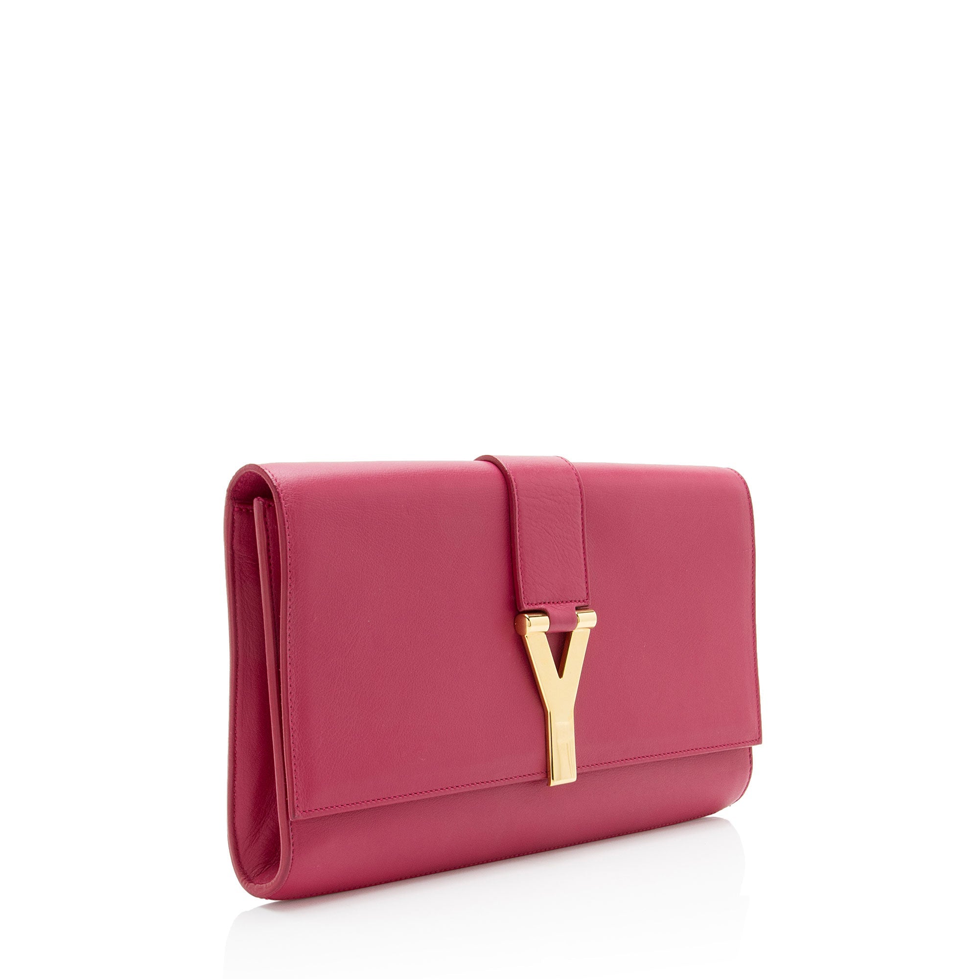 Saint Laurent Leather Classic Y Clutch