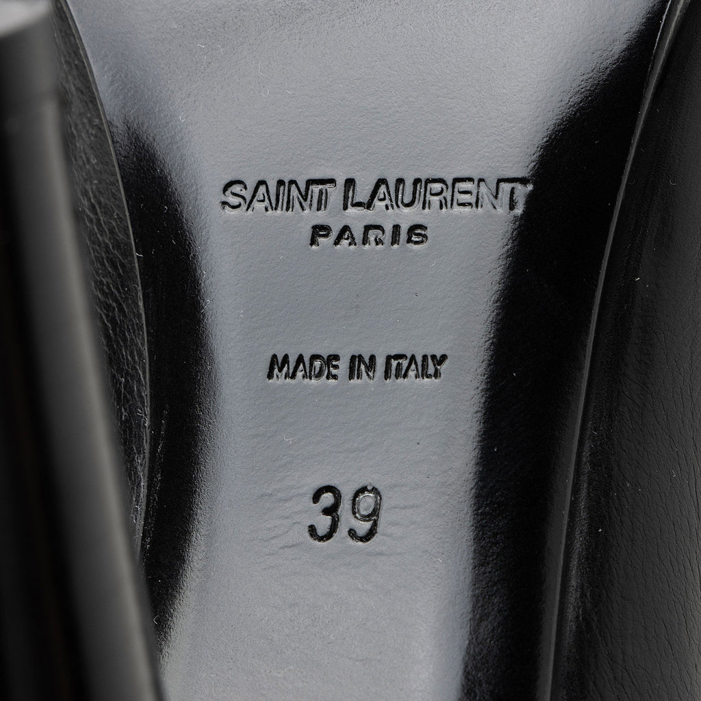 Saint Laurent Leather Diane Knee High Boots - Size 9 / 39