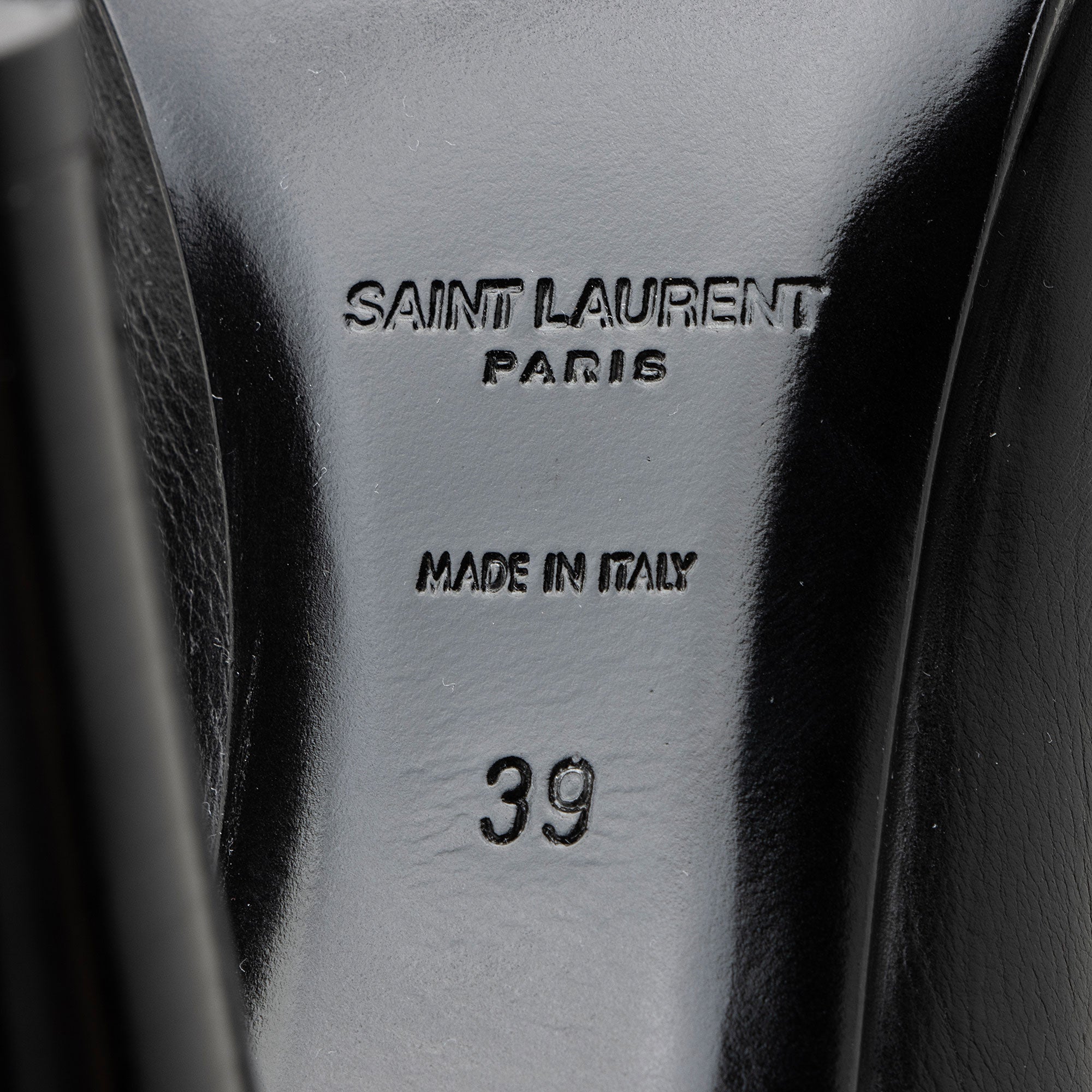 Saint Laurent Leather Diane Knee High Boots - Size 9 / 39