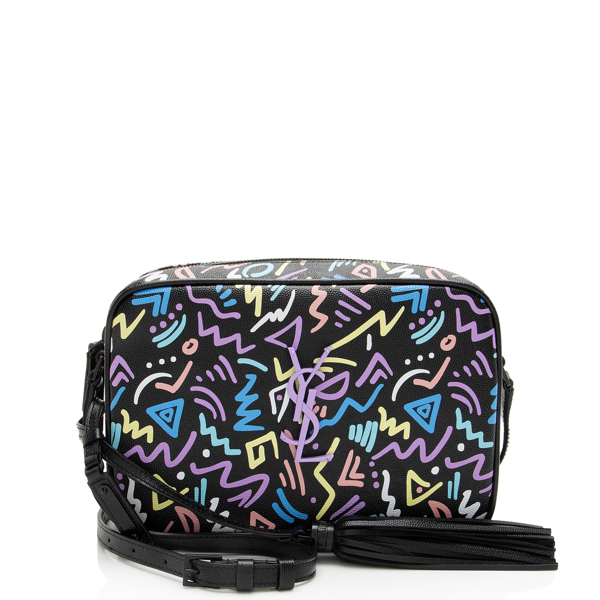 Saint Laurent Leather Graffiti Lou Camera Bag